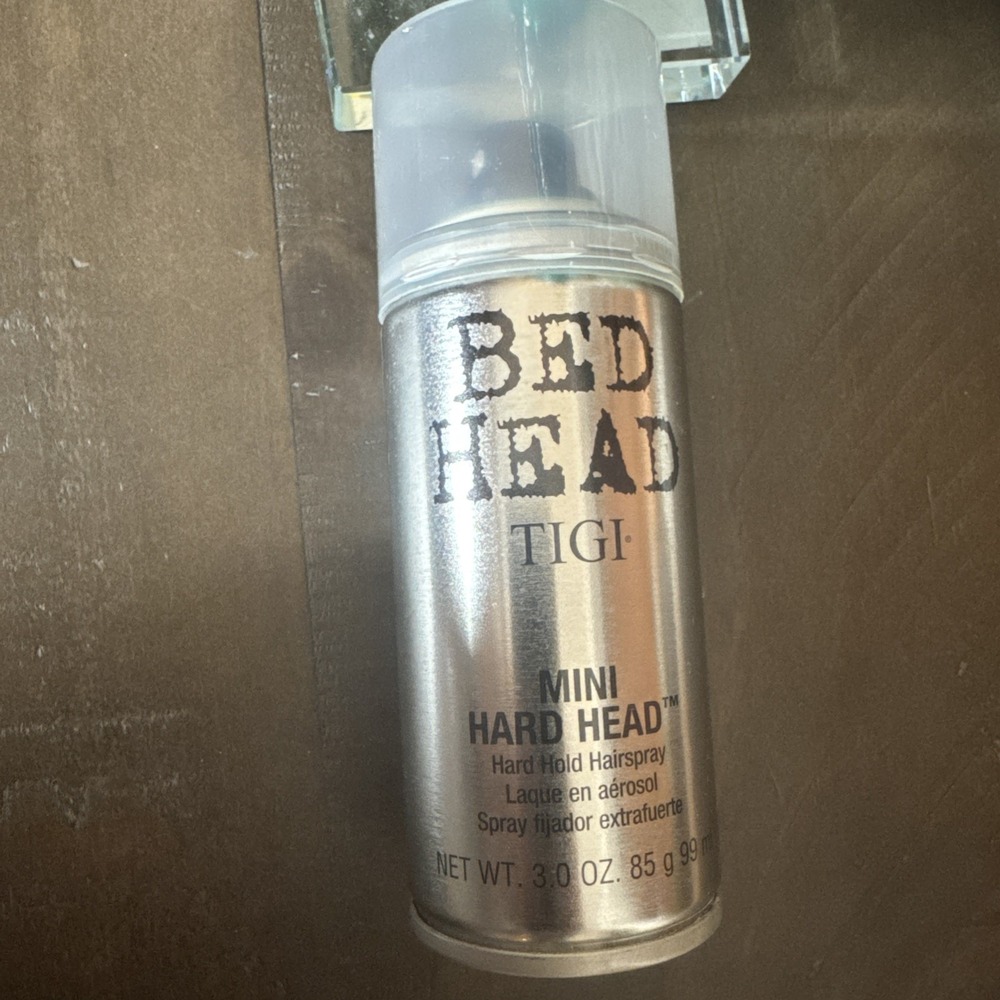 TIGI Bed Mini Hard Head Extra Strong Hold‎ Hair Spray, 3 Oz New